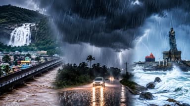  தேனி, நெல்லை... கனமழைக்கு ரெட் சிக்னல்! வானிலை மையம் தகவல்!