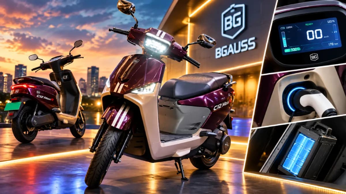 ரூ.1.45 லட்சம் பட்ஜெட்டில் 178 கி.மீ ரேஞ்ச்! BGauss-ன் புதிய EV ஸ்கூட்டர்!