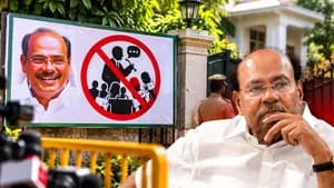 “இங்கு அரசியல் பேச வேண்டாம்”...ராமதாஸ் வீட்டின் முன் வைத்த அதிரடி பேனர்!