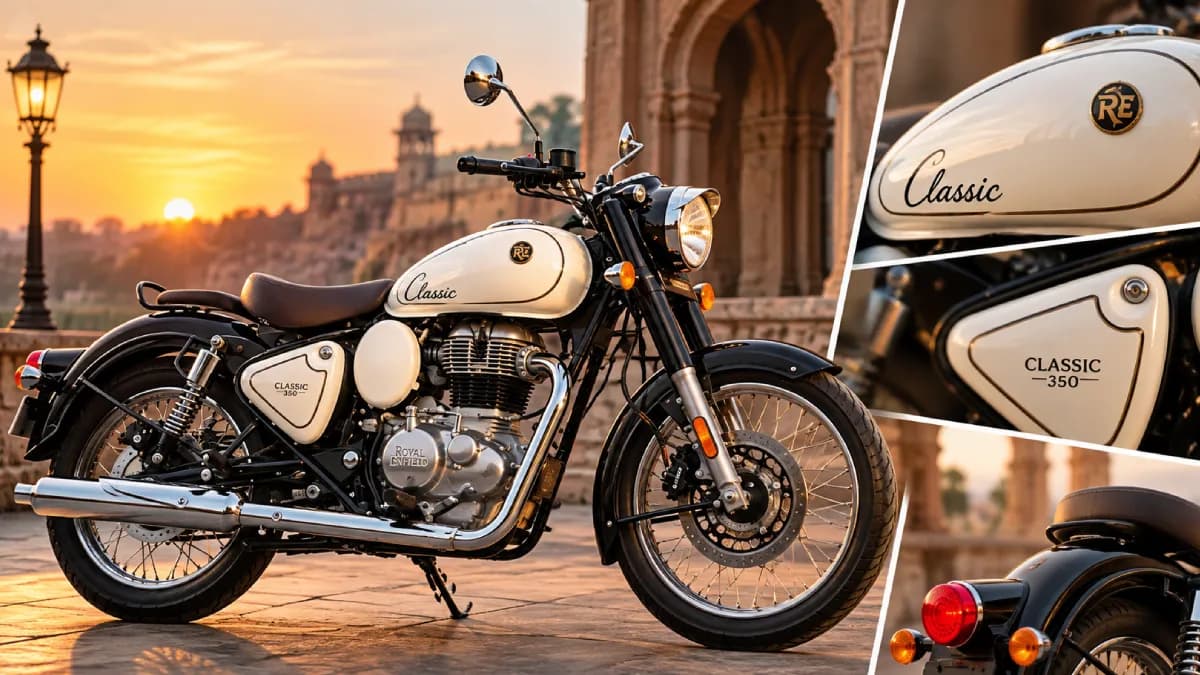 ரூ.2.24 லட்சம்... 40 கி.மீ மைலேஜ்! புதிய Royal Enfield Classic 350 Signature White!