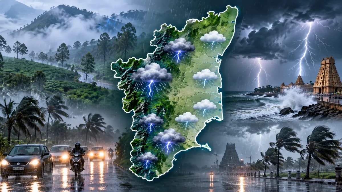 நீலகிரி முதல் மதுரை வரை இடி, மின்னலுடன் கனமழை! 5 நாட்களுக்கான வானிலை அலர்ட்!
