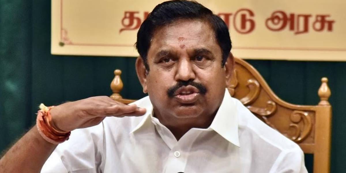 ADMK Chief Secretary Edapadi Palanisamy