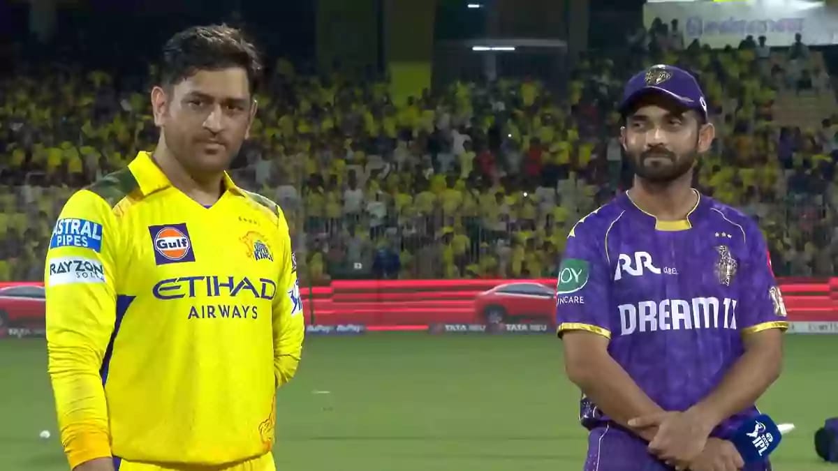 Chennai Super Kings vs Kolkata Knight Riders toss
