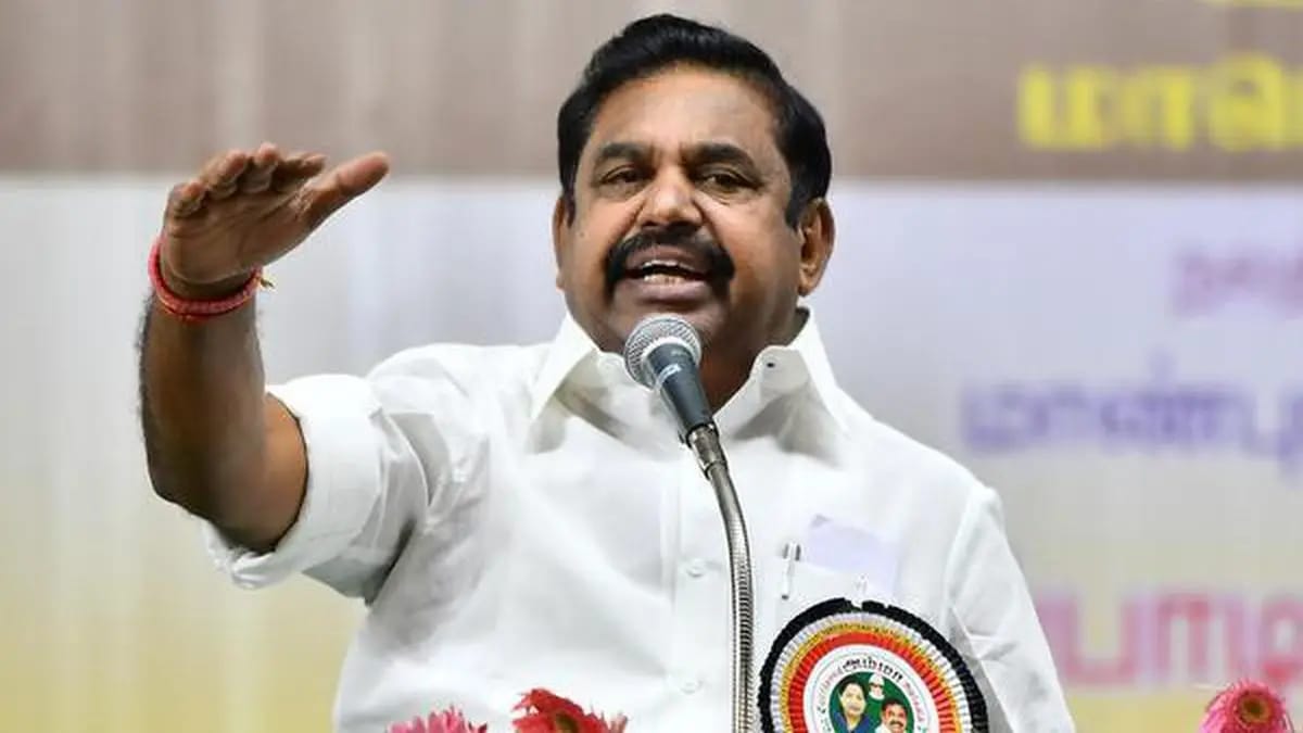 ADMK Chief secretary Edappadi Palanisamy