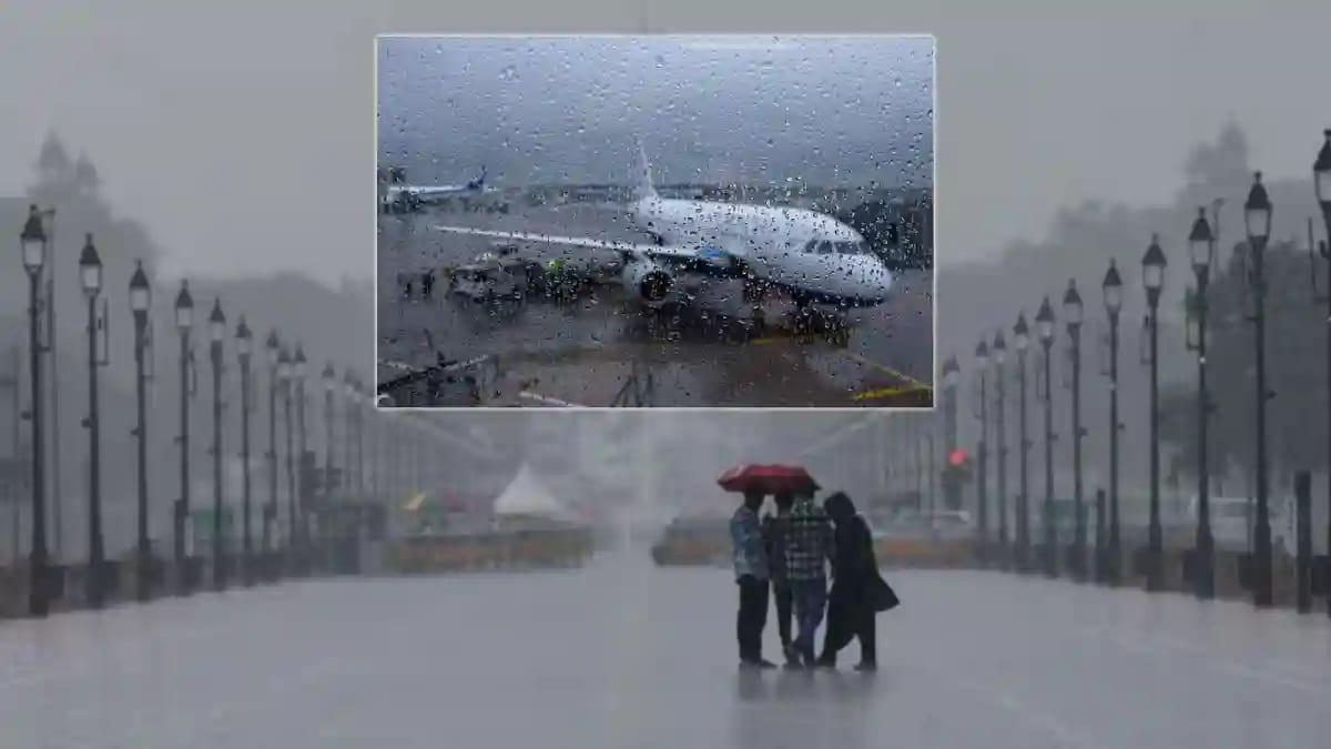 delhi rain flight