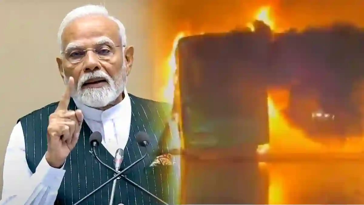 andhra bus fire pm modi