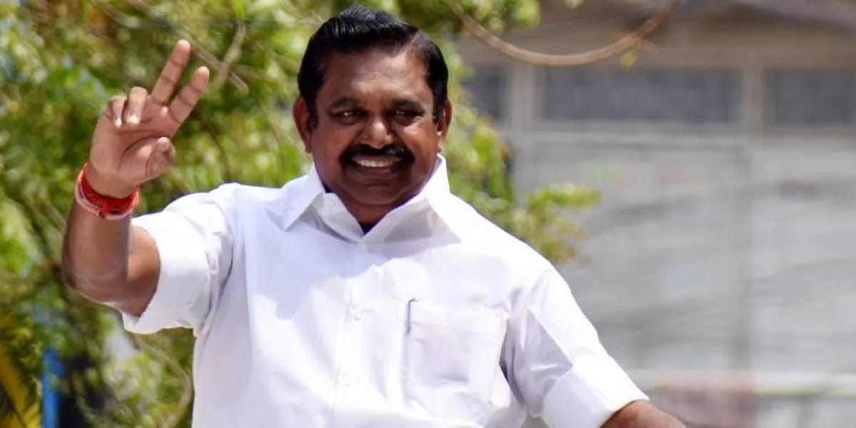 ADMK Chief Secretary Edappadi Palanisamy