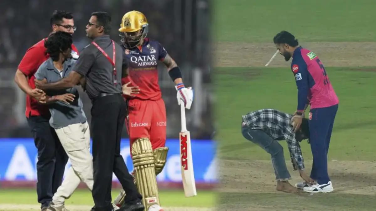 Fans breach security to meet Cricketers