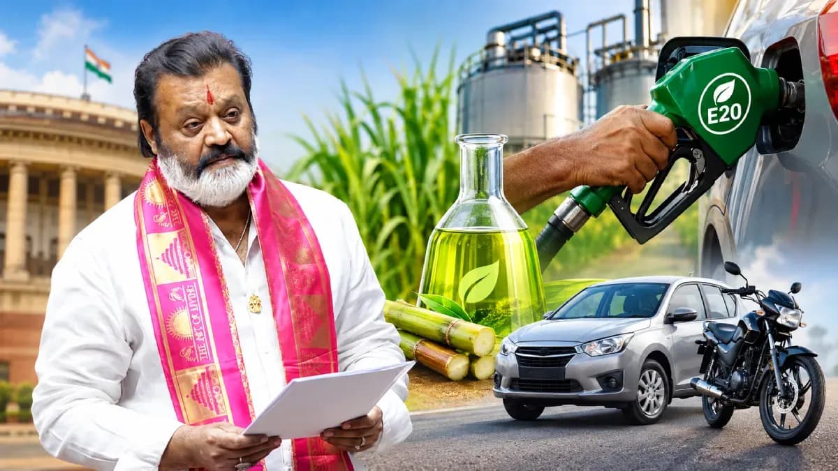 20%க்கு மேல் பெட்ரோலில் எத்தனால் கலக்கப்படாது - இணை அமைச்சர் சுரேஷ் கோபி தகவல்!