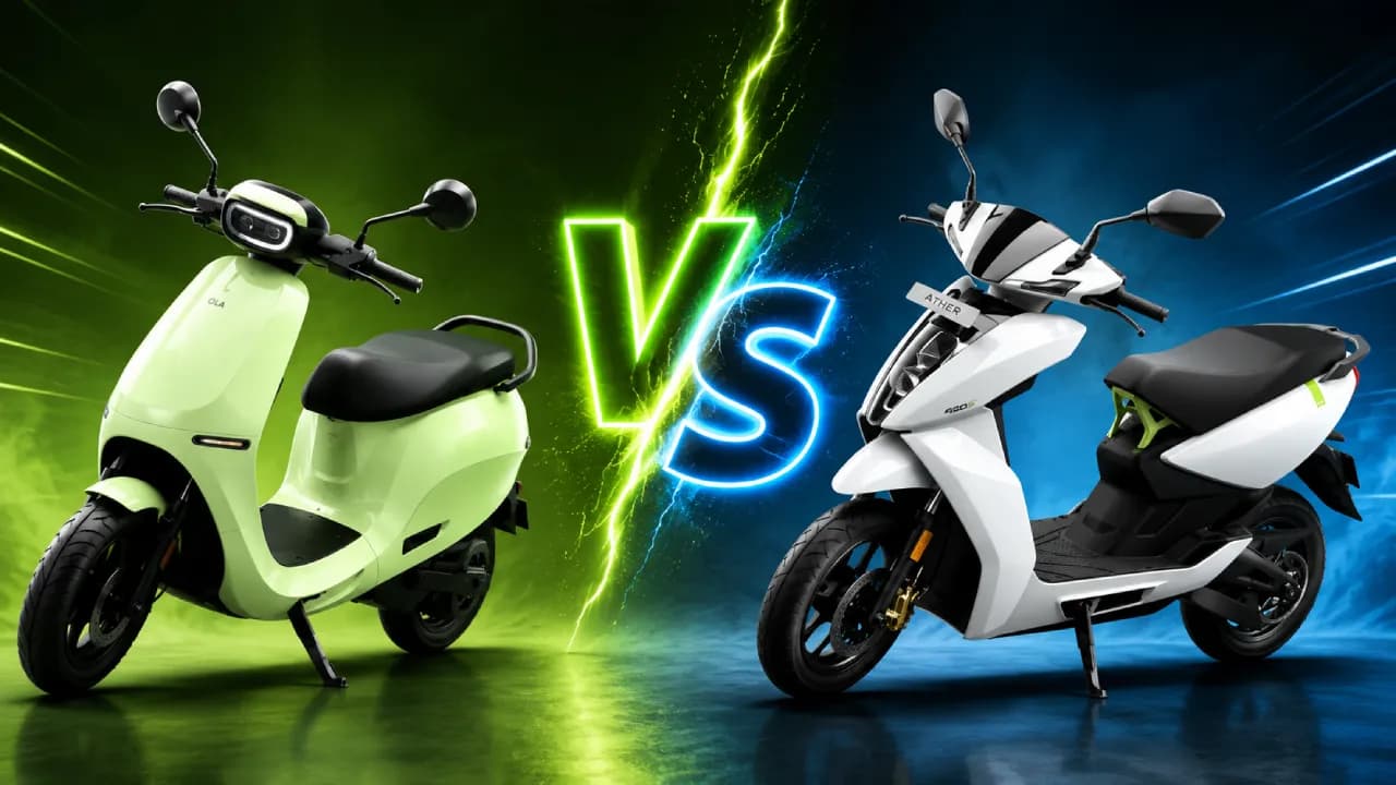 301 கி.மீ மைலேஜ்...Ola S1 Z vs Ather 450S இரண்டில் எது பெஸ்ட்?