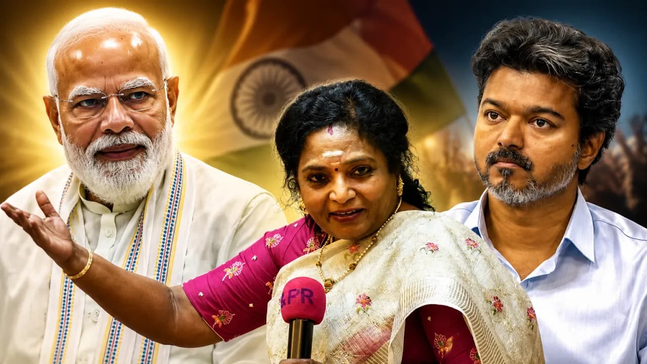 மோடிக்கு இணையாக யாரையும் நினைக்க முடியாது! விஜய் குறித்து தமிழிசை பேச்சு!