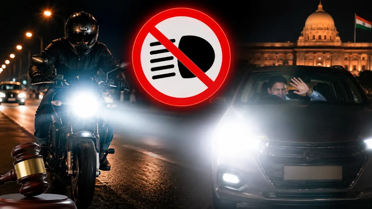 இனி ஹை-பீம் போட முடியாது? கார், பைக் Headlight விதிகளில் வருகிறது புதிய கட்டுப்பாடு!