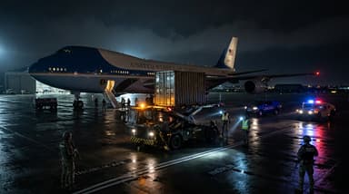 AI-generated illustration of Air Force One plane swap in Turkey