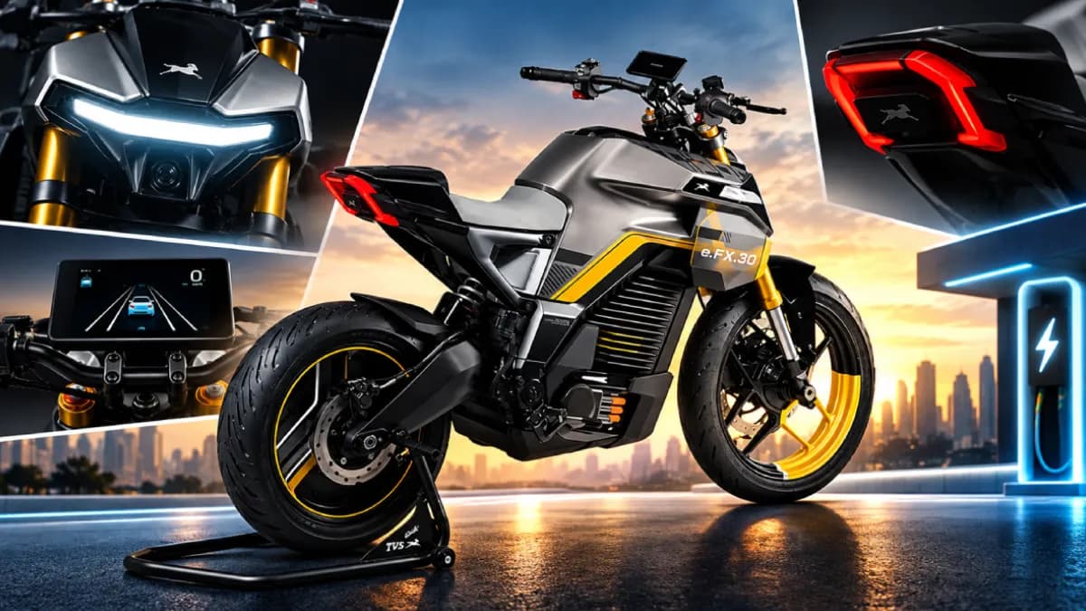 200 கி.மீ+ ரேஞ்ச்... ADAS வசதி! TVS-ன் முதல் எலக்ட்ரிக் பைக் eFX 3O எப்போது வருகிறது?