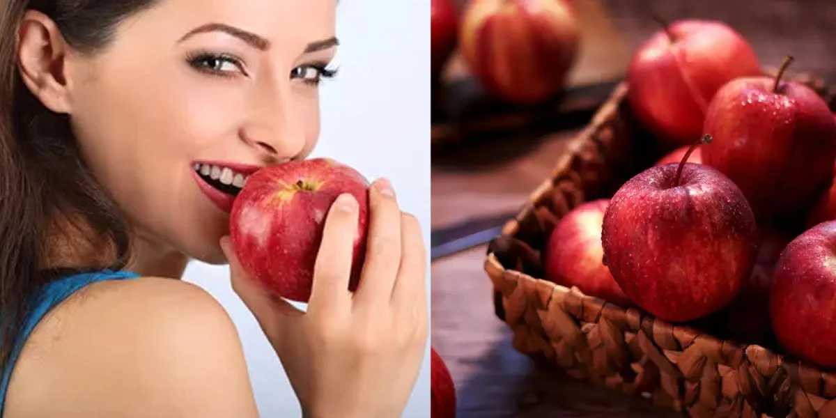 Eat apple to get a healthy