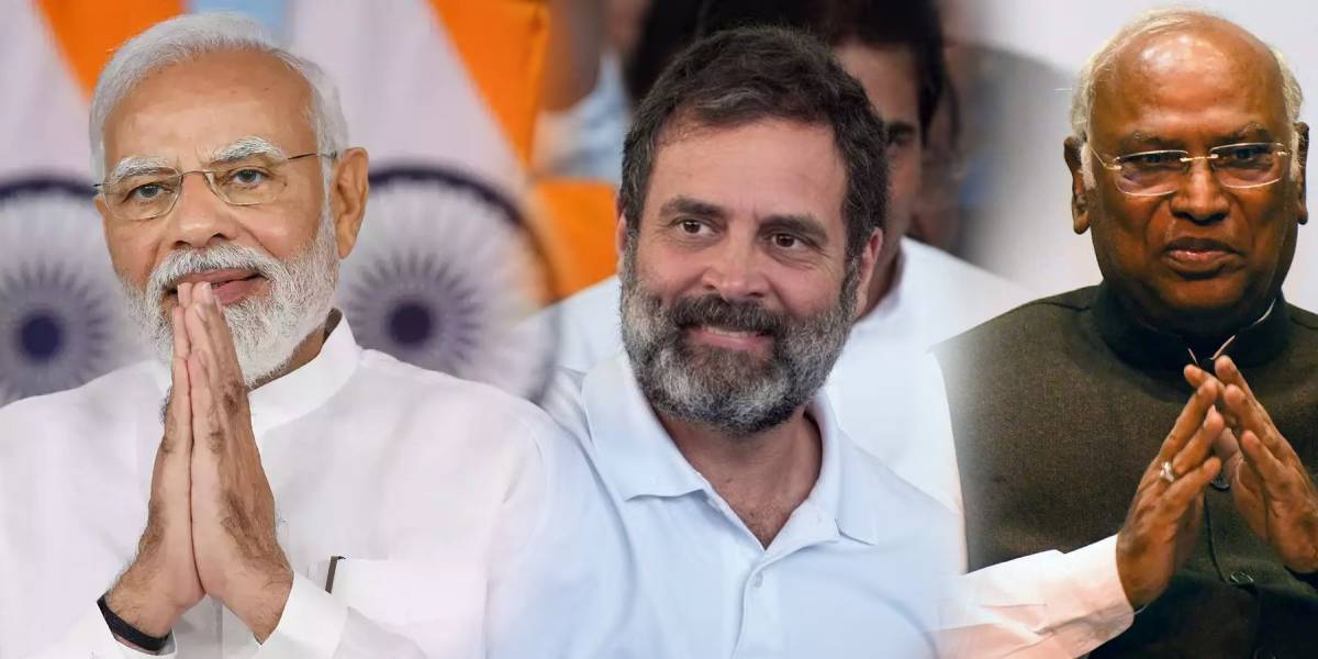 PM Modi - RahulGandhi - Mallikarjun kharge