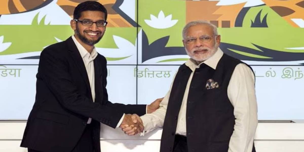 Sundar Pichai and PM Modi