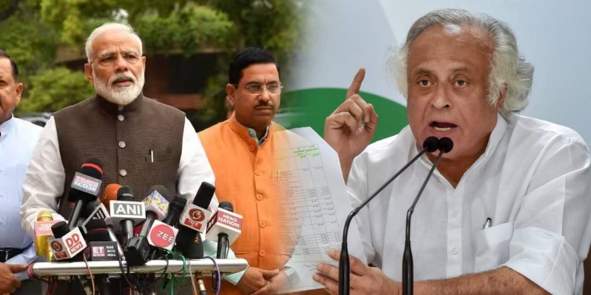 PM Modi - Jairam Ramesh , Congress