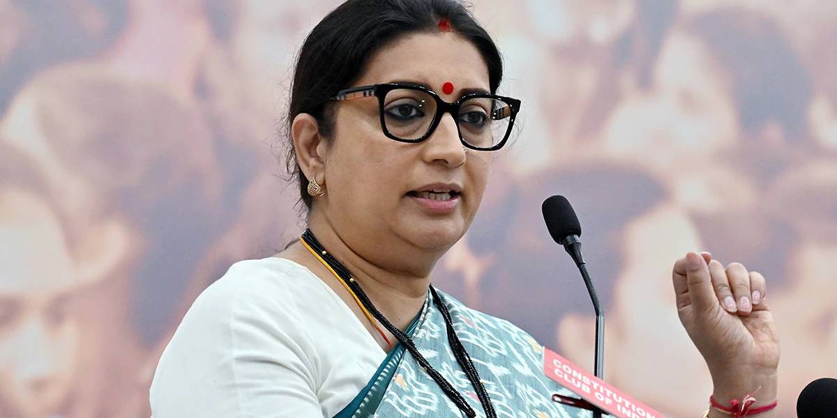 Union minister Smriti Irani