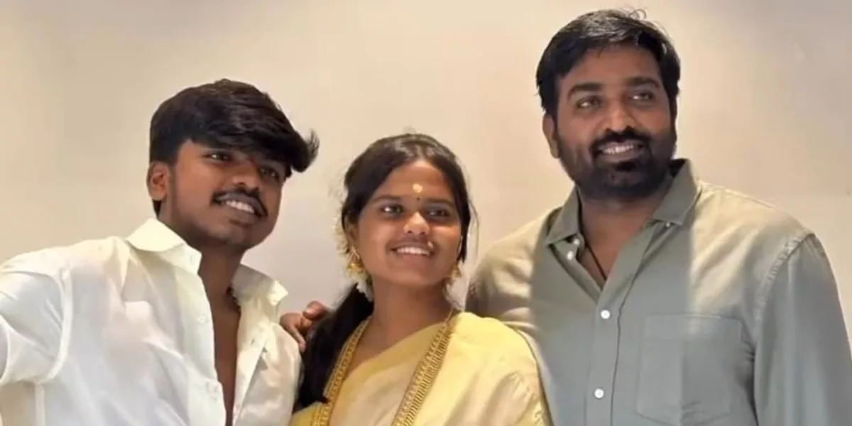 Sethupathi with his son Surya and daughter Shreeja