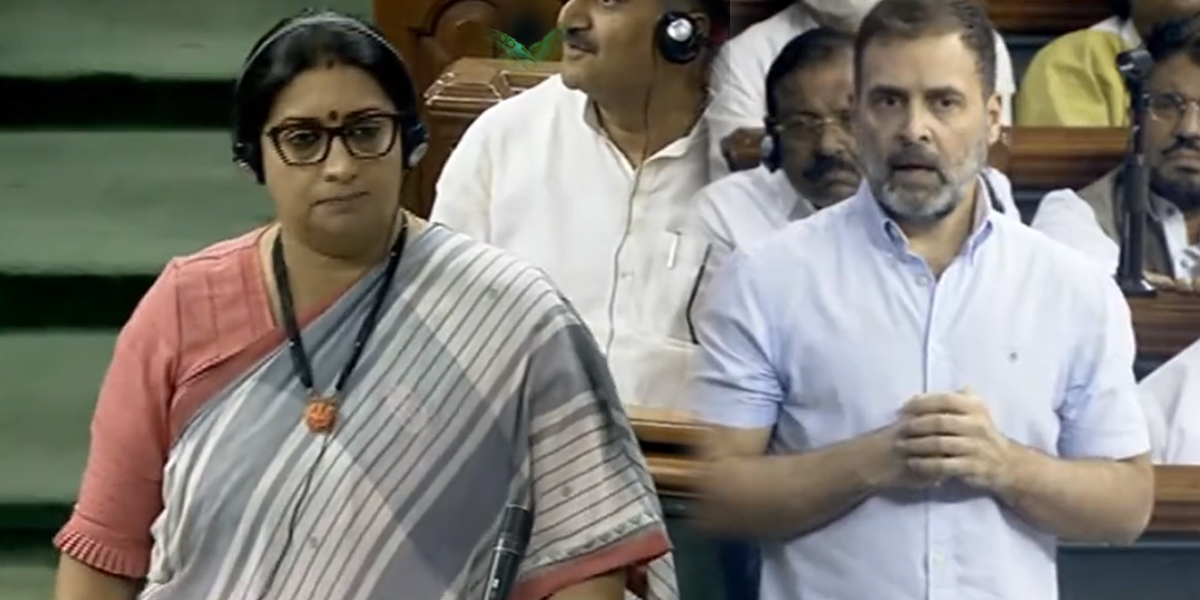 Union minister Smriti Irani - Congress MP Rahul gandhi