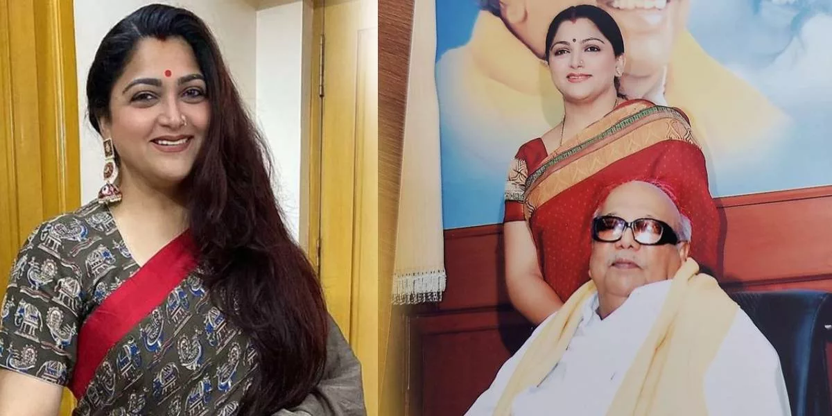 BJP Party Member Kushboo -Former Tamilnadu CM Kalaignar Karunanidhi