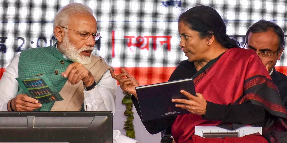 PM Modi - Union Minister Nirmala Sitharaman