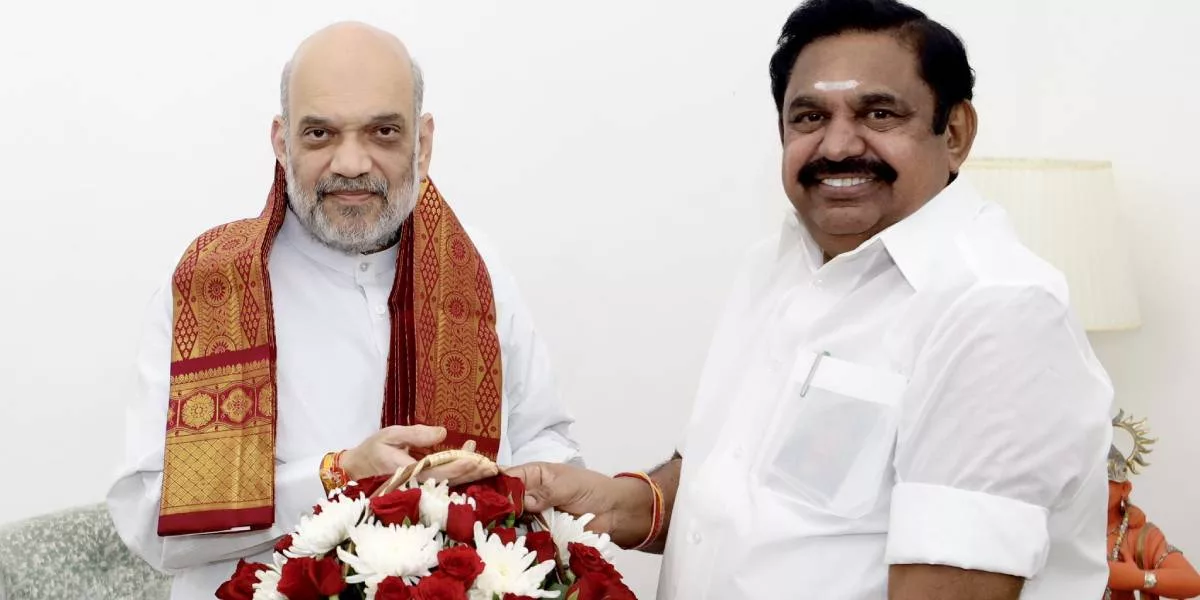 Union Minister Amit shah - ADMK Chief secretary Edappadi palanisamy