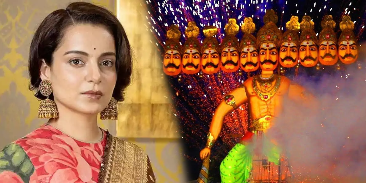 Kangana Ranaut Ravan effigy