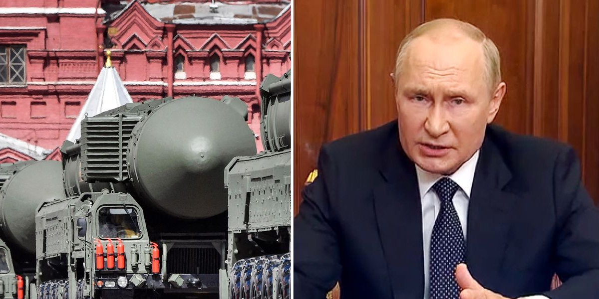 Russia putin and Nuclear Bomb