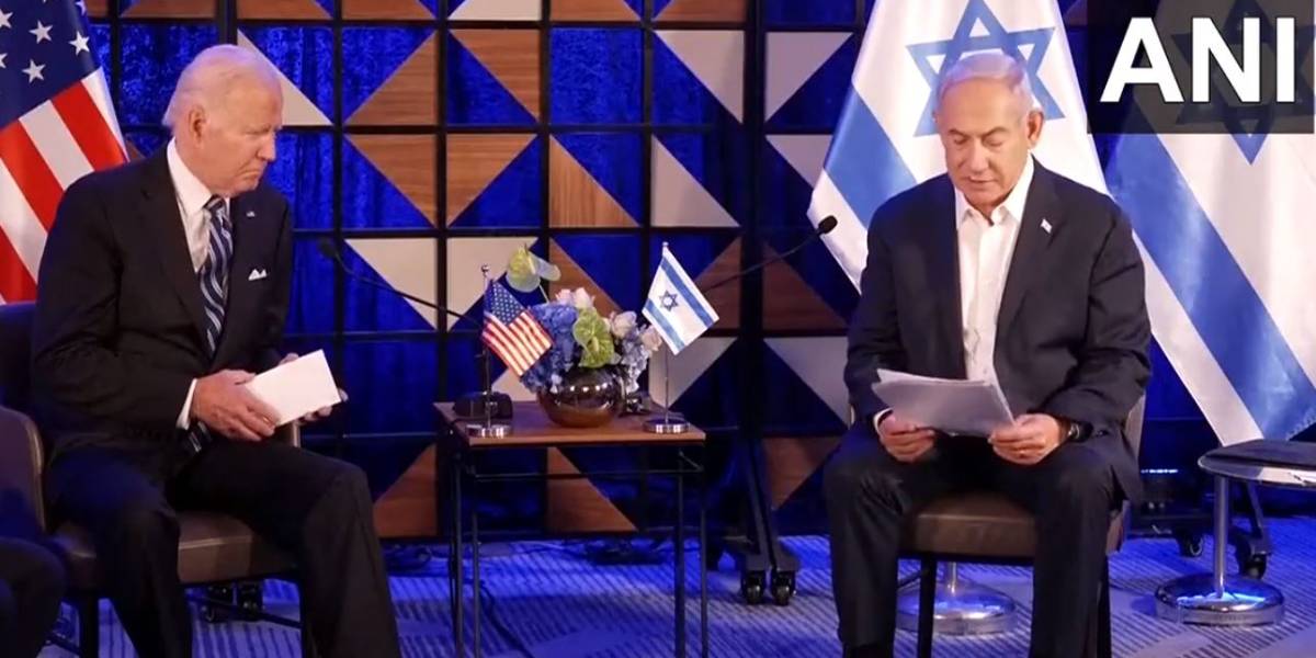 US President Joe Biden - Israel President Benjamin Netanyahu