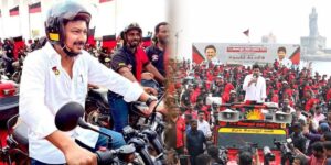 Minister Udhayanidhi Stalin Bike Rally