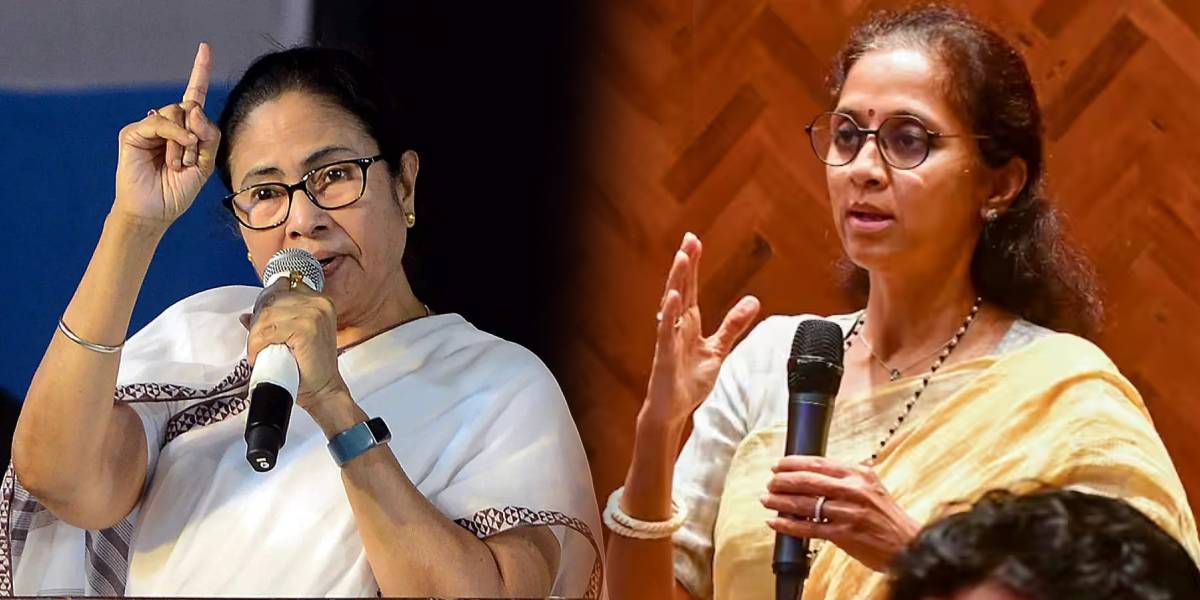 West Bengal CM Mamata banerjee - NCP MP Supriya Sule