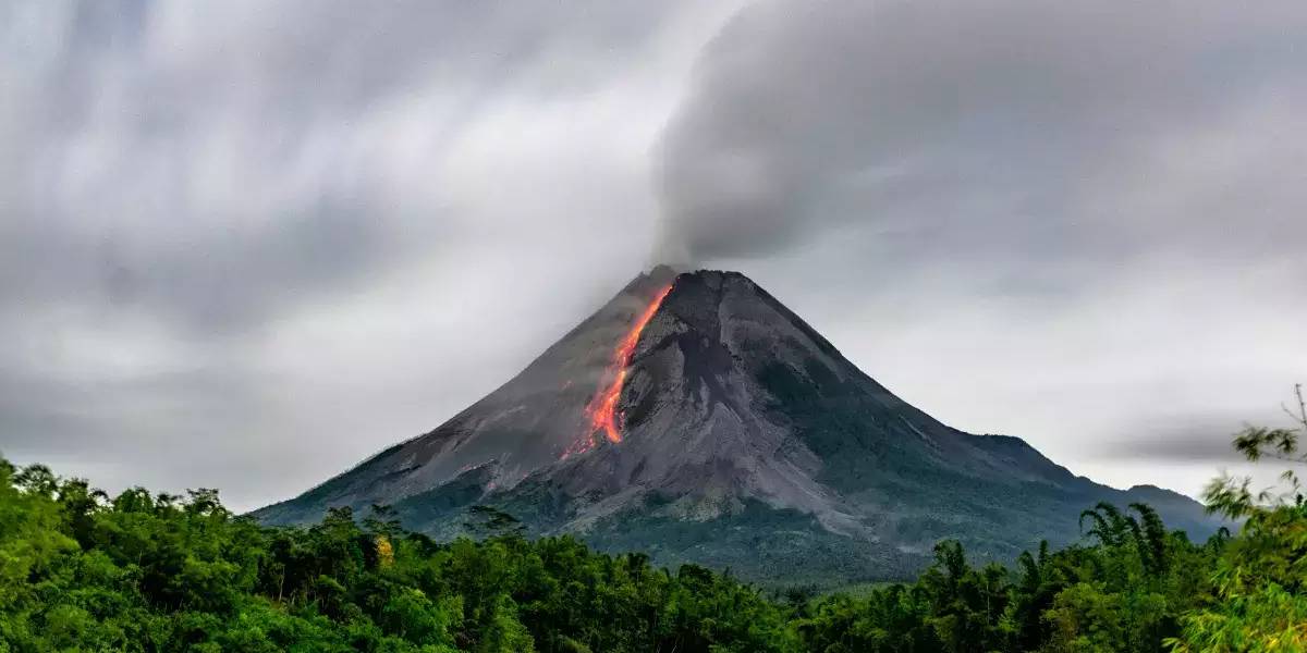 Volcano Erupts