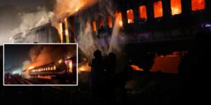 Bangladesh train fire