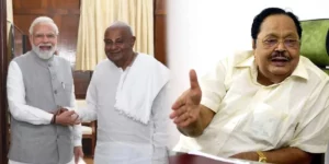 PM Modi and Devegowda - TN Minister Duraimurugan