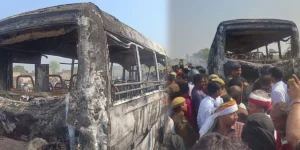 up bus fire