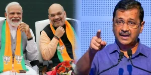 PM Modi - Amit Shah -Arvind Kejriwal