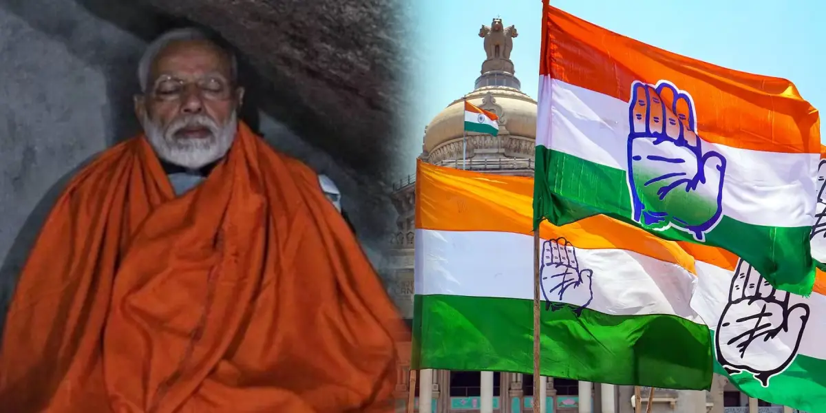 PM Modi - Congress Flag