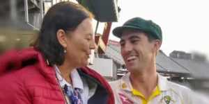 Pat Cummins with his mother