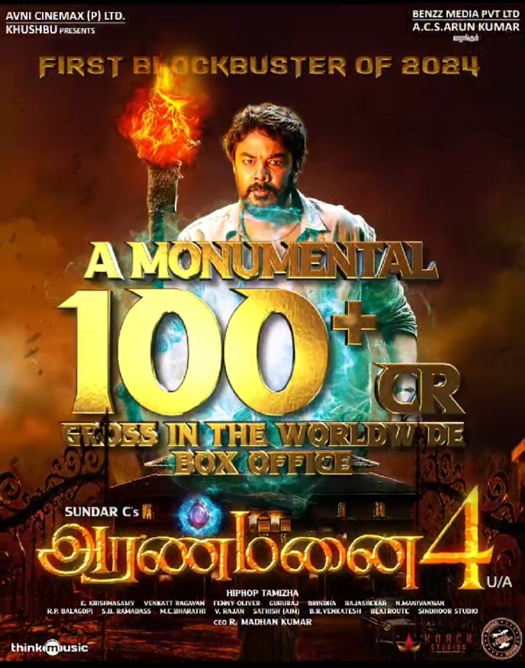 aranmanai 4 100 cr