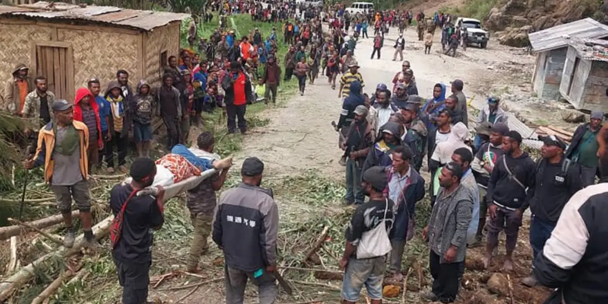 landslide in Papua New Guinea