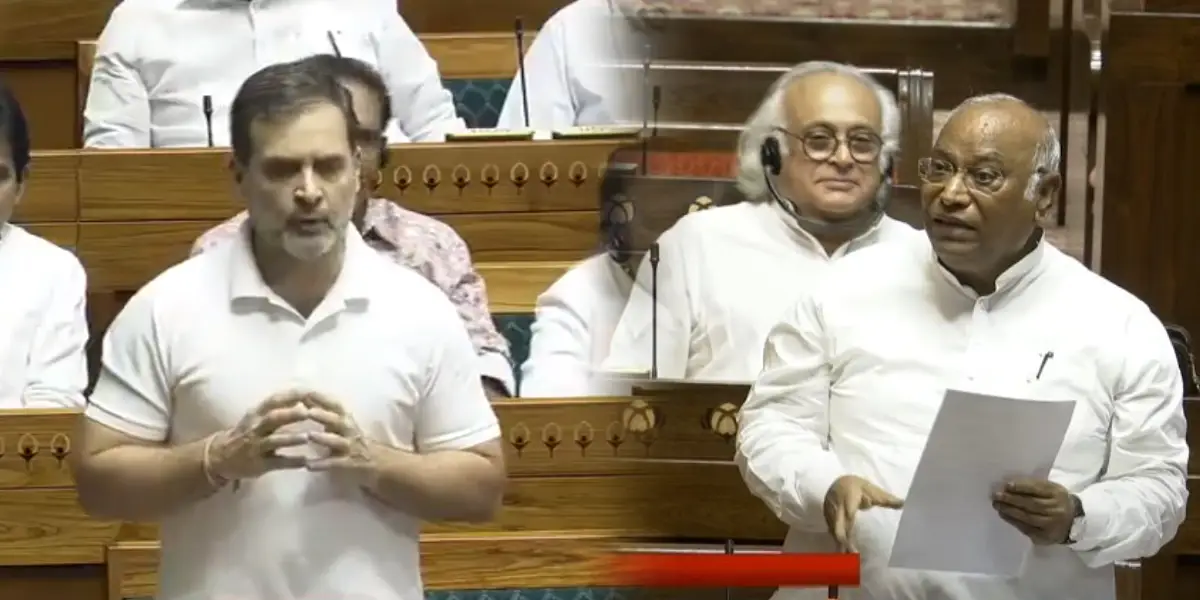 Congress MP Rahul gandhi - Congress Leader Mallikarjun kharge