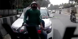 Car hits scooter