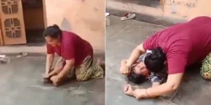 Mother Brutally Beats