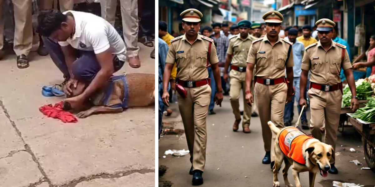 Sniffer Dog Leads Police