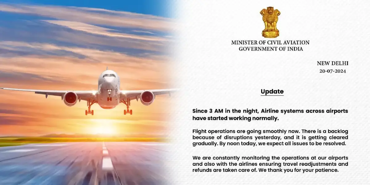 Union Civil Aviation Announcement