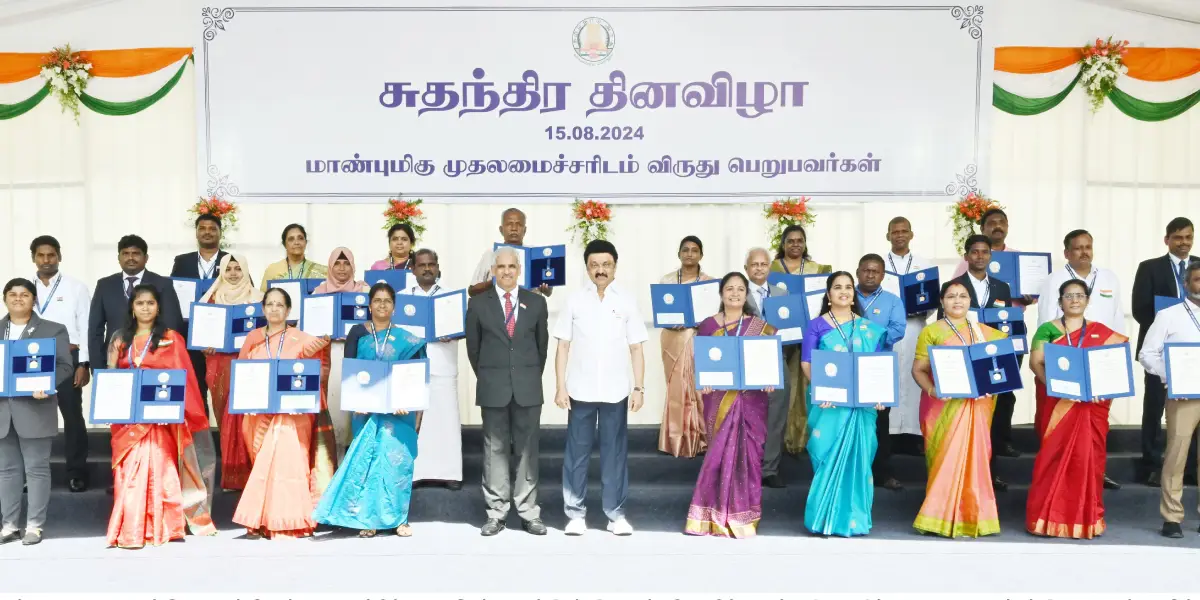 78th Independence Day - Tamilnadu Govt Awards