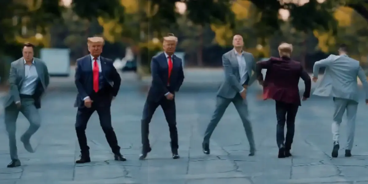 Elon Musk dancing with Trump - AI Video