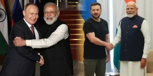 Russia President Vladimir Putin - PM Modi - Ukraine President Zelensky